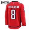 Washington Capitals Fanatics Premium Alexander Ovechkin 2024-25 Heim Rot Trikot - Kinder